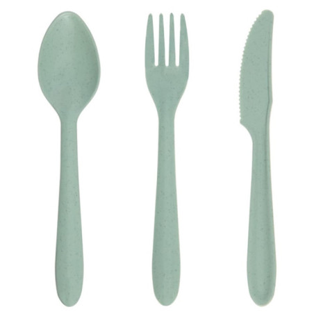Set de couverts en plastique x12