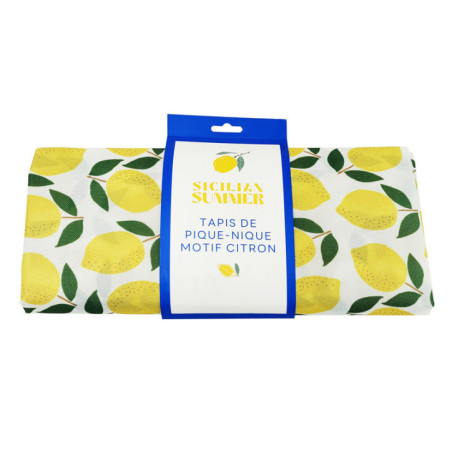 Tapis de picnic citron