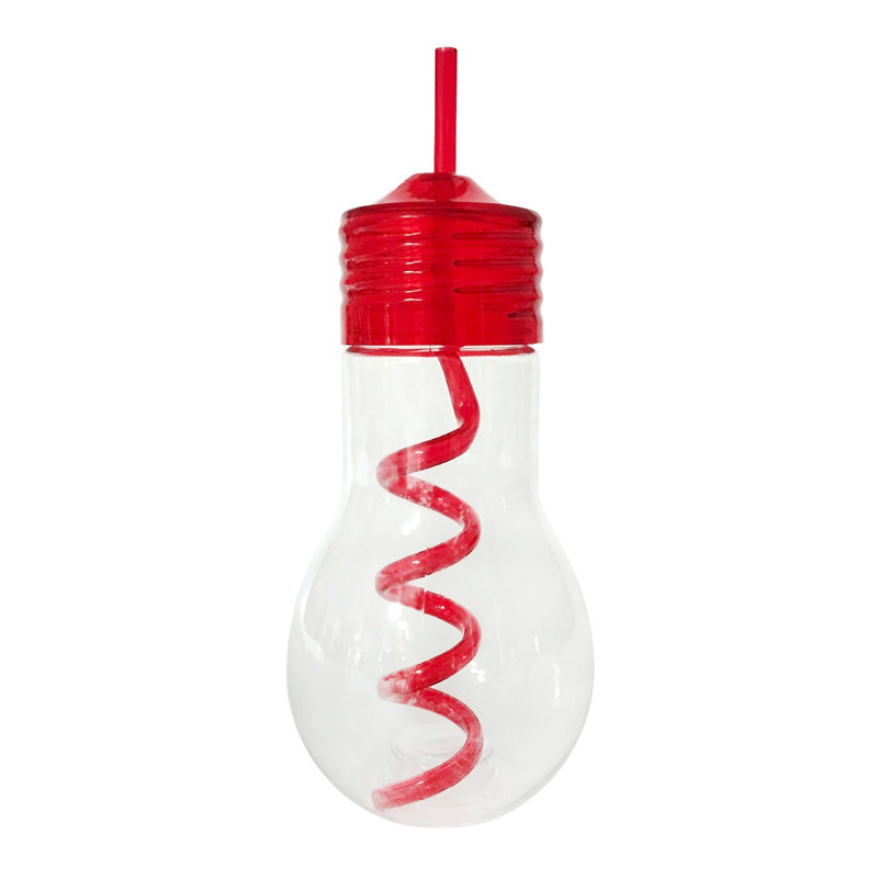 Gourde ampoule avec paille