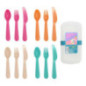 Set de couverts en plastique x12