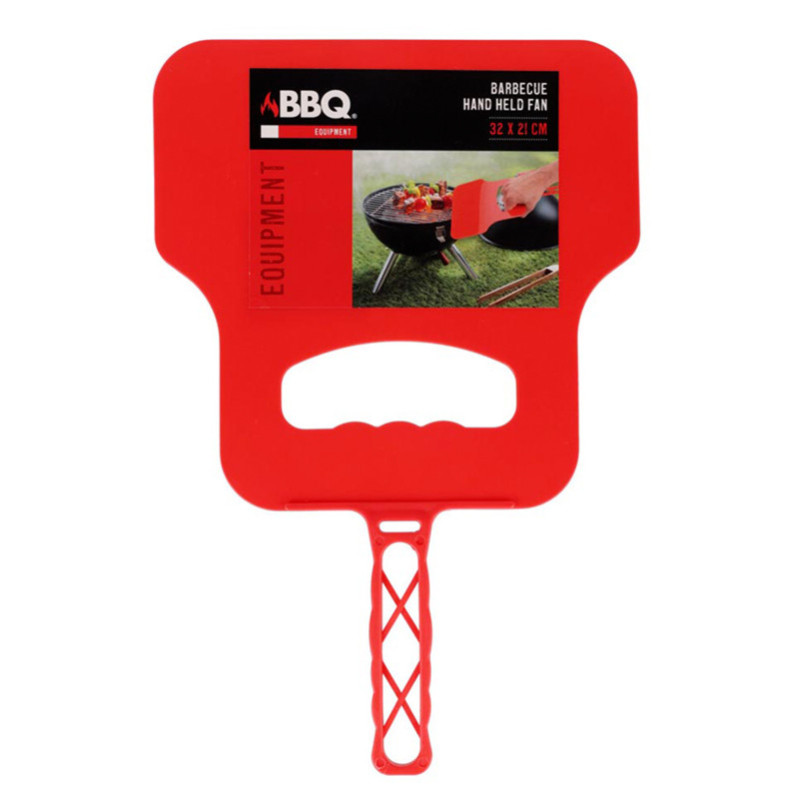 Eventail bbq ass rouge/noir 32x3