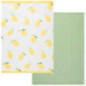 Lot de 2 torchons citron 45*65cm