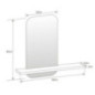 Etagere avec miroir  effet chene