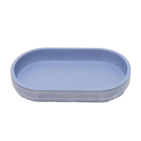 Plateau salle de bain bleu marin