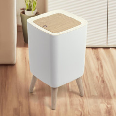 Poubelle carree sur pieds 10l