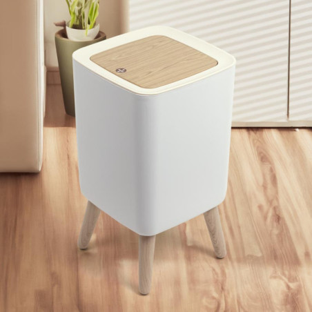 Poubelle carree sur pieds 10l