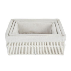 Set x3 panieres de rangement tre