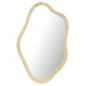Miroir organique bord tresse