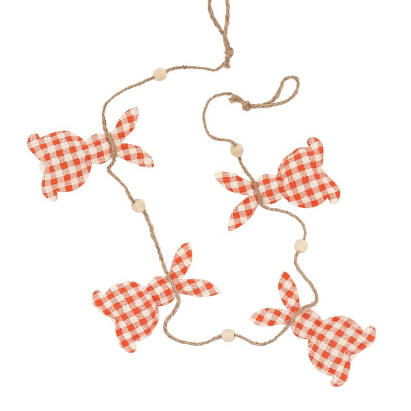 Guirlande de 4 lapins l120cm