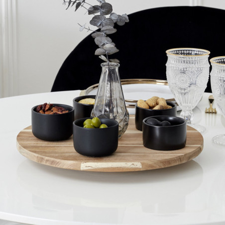 Plateau tournant acacia d35cm