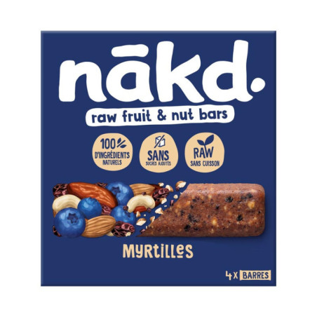 Barres myrtilles 140g