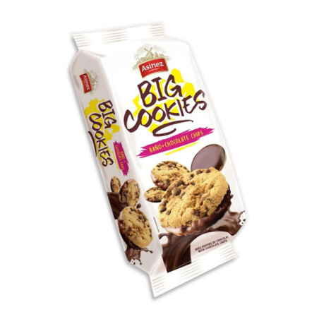 Big cookies fond chocolat