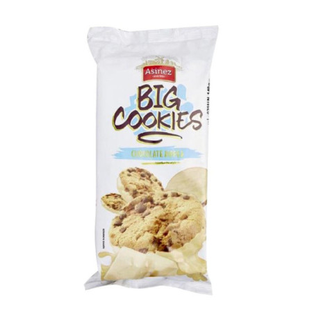 Big cookies fond chocolat blanc