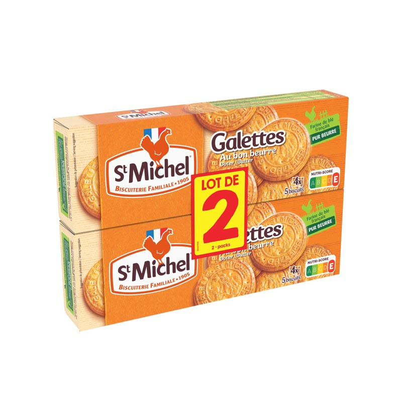 Lot de 2 galettes au beurre 260g