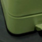Poubelle metal verte 30l