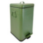 Poubelle metal verte 20l