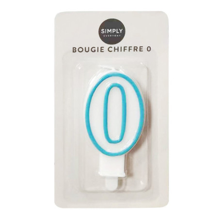 Bougie chiffre 0