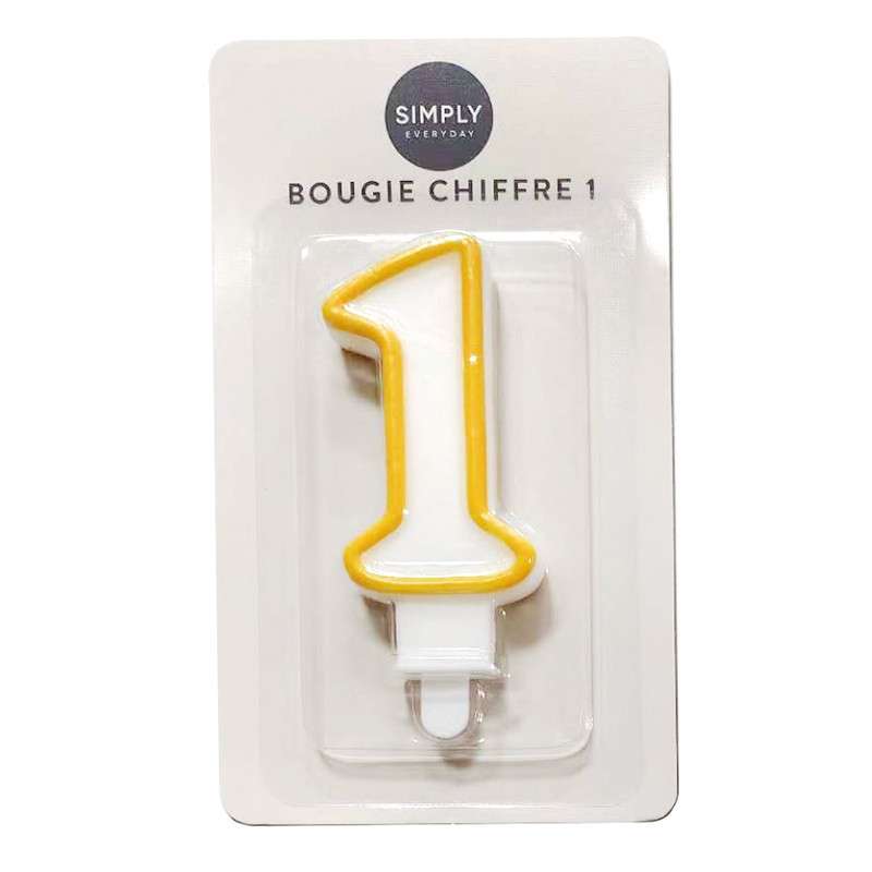 Bougie chiffre 1