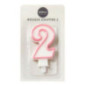 Bougie chiffre 2