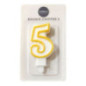 Bougie chiffre 5
