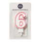 Bougie chiffre 6