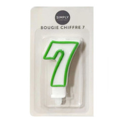 Bougie chiffre 7