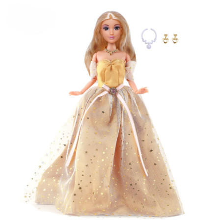 Poupee princesse robe doree