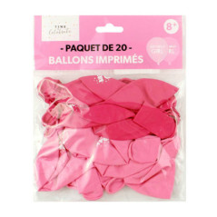 Paquet de 20 ballons imprimes