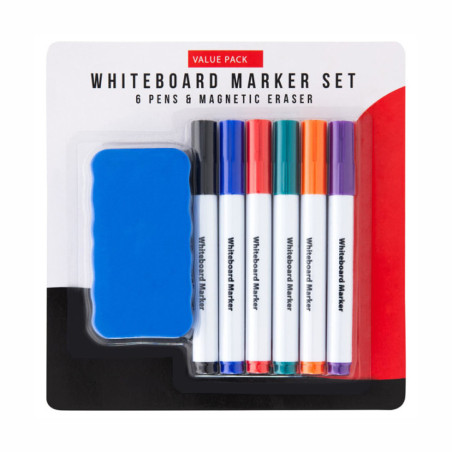 Set 6 marqueurs et brosse