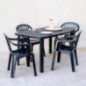Fauteuil monobloc gris