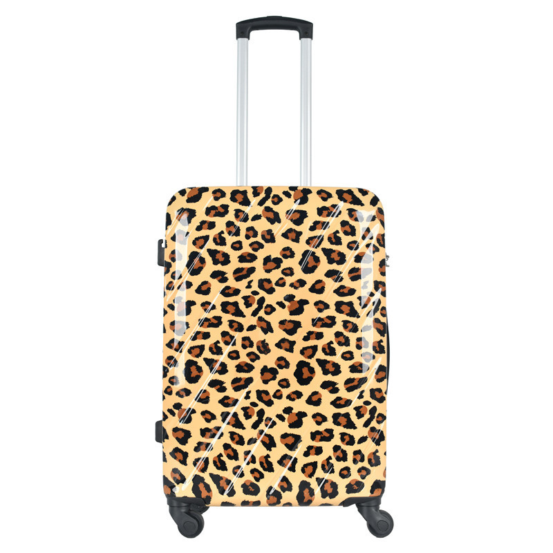 Valise abs/pc 67 cm leopard