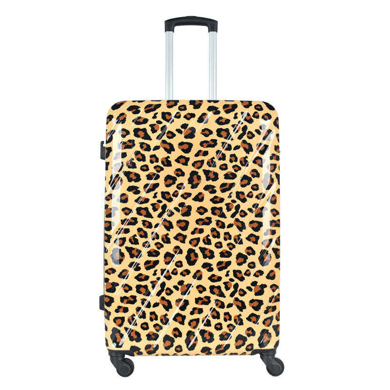 Valise abs/pc 76 cm leopard