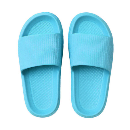 Mule confort femme turquoise