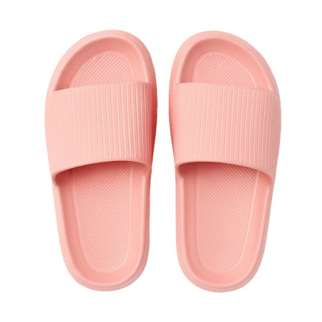 Mule confort femme rose poudre