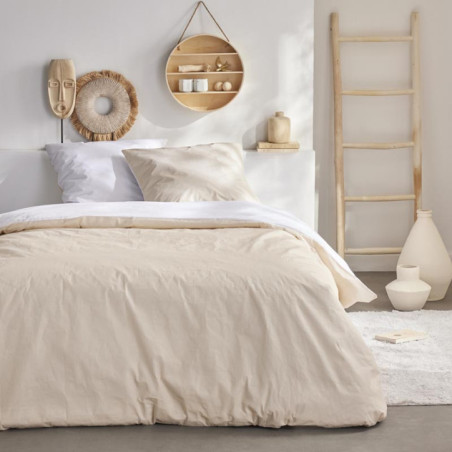 Parure bicolore 240x220 blanc be