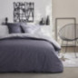 Parure bicolore 240x220 gris