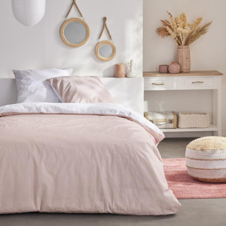 Parure bicolore 240x220 rose