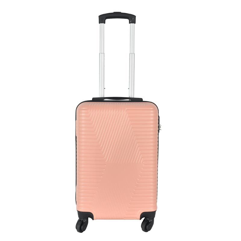 Valise cabine abs 57 cm rose cla