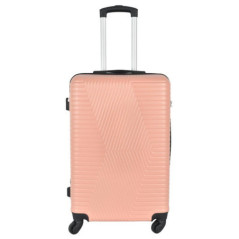 Valise abs 67 cm rose clair
