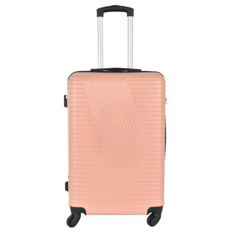 Valise abs 67 cm rose clair