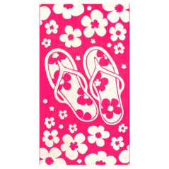 Drap plage velours jacquard