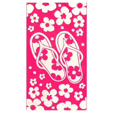 Drap plage velours jacquard