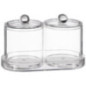 2 pots + plateau transparents