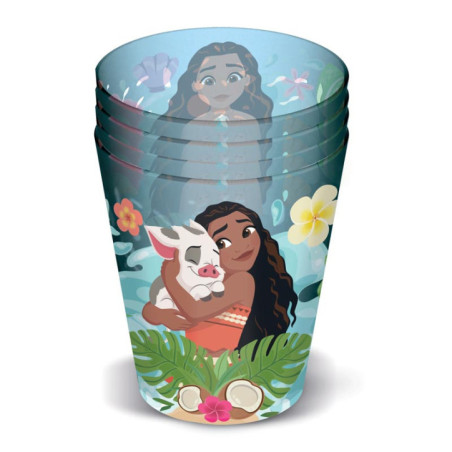 Verre plast d8.2*8.9cm vaina x4