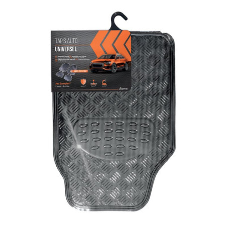 Tapis metalic carbone