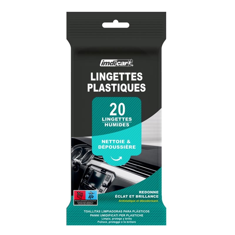 20 lingettes nettoyantes