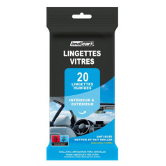 20 lingettes nettoyantes vitres