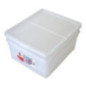 Lot x2 rangement plastique 18l