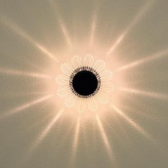 Applique fleur murale solaire