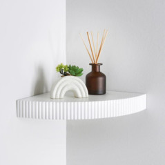 Etagere d angle blanc